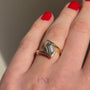 Common :: 1.50ct hexagon lab grown diamond engagement ring close up video
