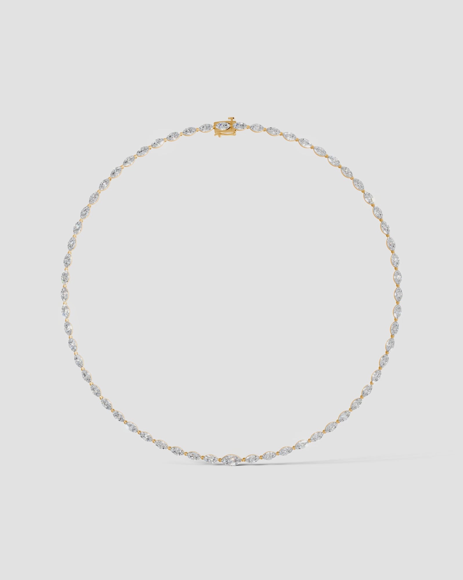 yellow :: elegant marquise lab grown diamond necklace for formal occasions