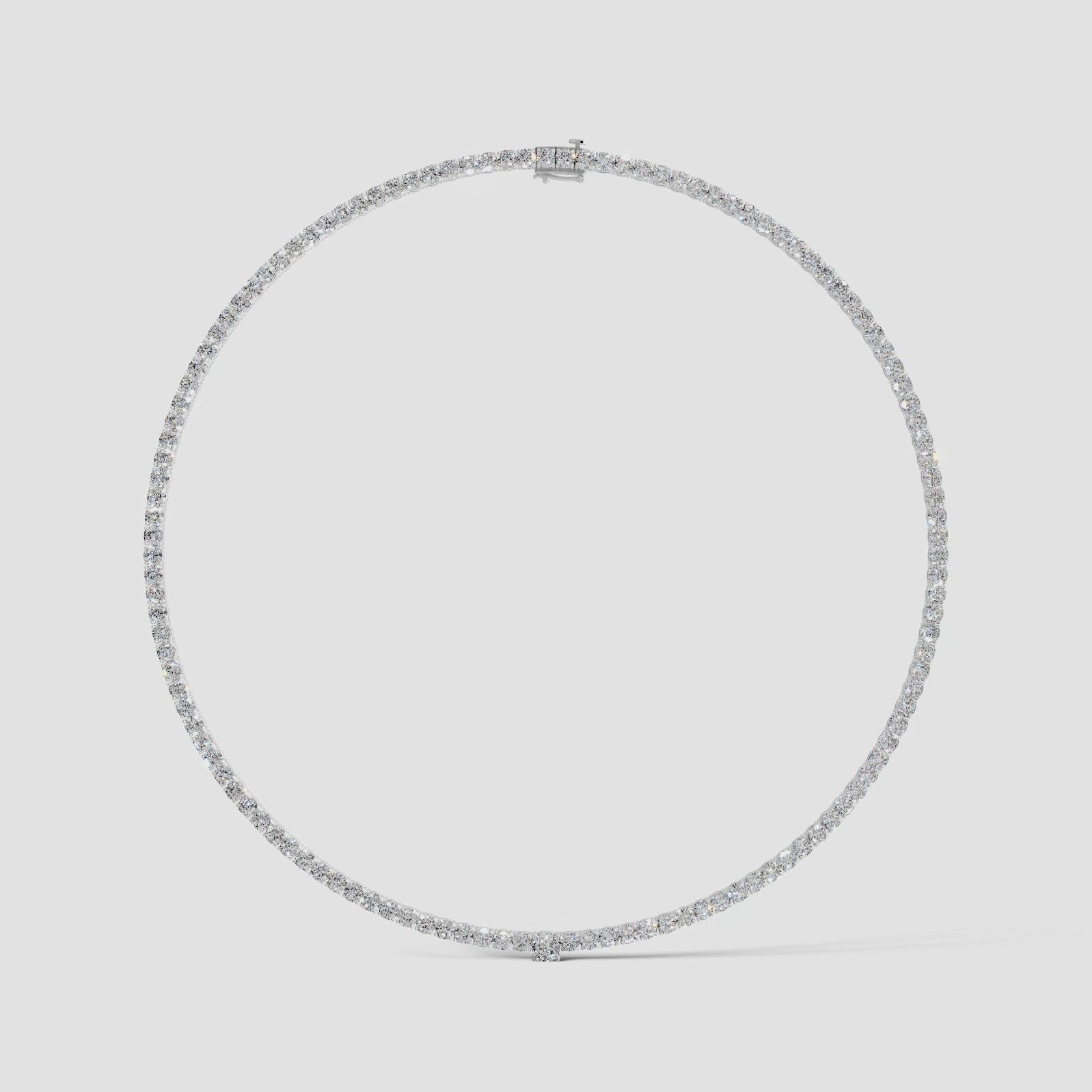 white :: elegant square cushion lab grown diamond necklace for formal occasions