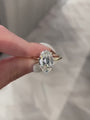 Common :: Unii Jewels 2.10TCW Antique Oval Hidden Halo engagement ring video