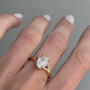 Common :: Unii Jewels step cut oval diamond engagement ring close up