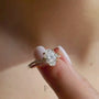 Common :: 2.00ct Oval lab grown diamond pavé ring close-up video