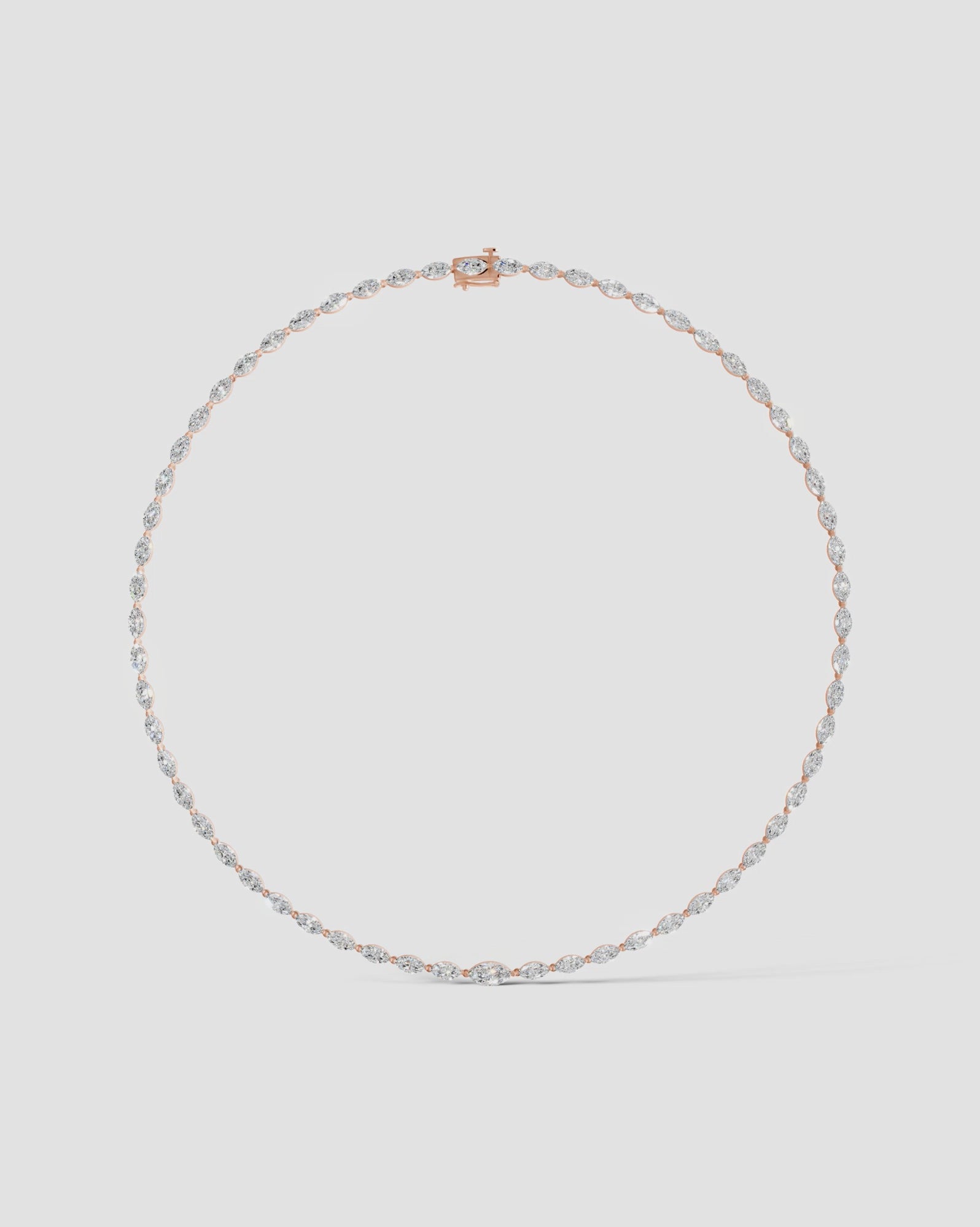 rose :: elegant marquise lab grown diamond necklace for formal occasions