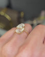 Common :: 1.50ct and 1.30ct Pear lab grown diamond ring showcase