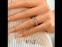 White :: fine jewelry emerald lab diamond eternity ring for women stacking band