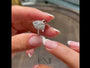 Common :: Zenvoriax pear halo lab grown diamond engagement ring sparkle close up IGI certified video