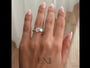 White :: Velserae Pear & Princess Toi et Moi Lab Grown Diamond Engagement Ring IGI Certified