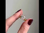 Common :: Video showcase of a 3.00CT oval lab grown diamond solitaire engagement ring.