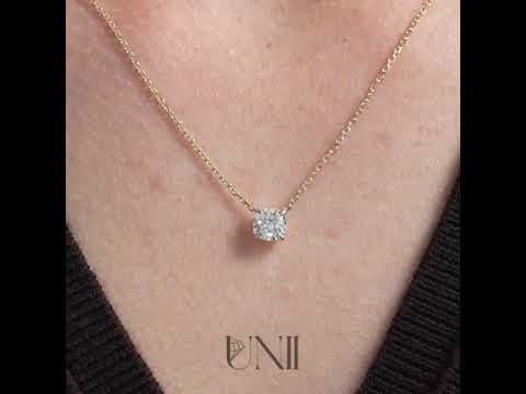 yellow :: ethical lab grown diamond necklace with timeless appeal