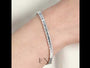 common :: 10 carat emerald lab grown diamond tennis bracelet IGI certified white yellow rose gold
