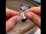 Common :: Lunavique princess pavé lab grown diamond engagement ring sparkle close up IGI certified video