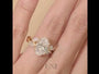 Common :: Unii Jewels 2.10ct oval lab grown diamond floral engagement ring video