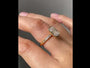 Common :: 2.30TCW Emerald Bezel Channel Set Lab Grown Diamond Ring video
