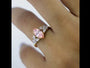Common :: Video showcase of a 1.30TCW pink marquise lab grown diamond nature-inspired engagement ring.