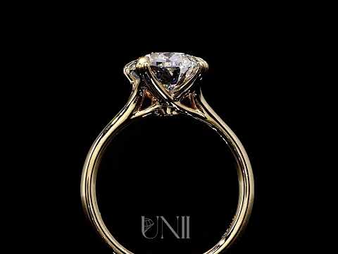 Common :: Praelia 3ct IGI certified cushion solitaire lab grown diamond engagement ring by Unii Jewels showcasing brilliant sparkle and timeless solitaire setting video