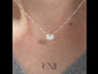 White :: luxury oval lab grown diamond solitaire pendant necklace IGI certified white yellow rose gold