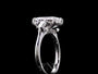 Common :: Tavira 3.82ct IGI certified emerald three stone lab grown diamond engagement ring by Unii Jewels showcasing elegant step cut brilliance and three stone setting video
