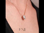 rose :: radiant rose gold necklace featuring premium IGI certified lab diamond