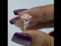 Common :: Close-up video of the 1.00CT pink marquise IGI-certified lab grown diamond.