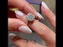 Common :: lab grown diamond halo engagement ring IGI certified luxury bridal ring