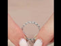 White | Rose :: Zenorique 2ct Round U Prong Lab Grown Diamond Eternity Ring White Gold IGI Certified