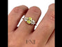 Common :: Norentique 1 carat yellow oval lab grown diamond engagement ring IGI certified full ring video fancy yellow diamond