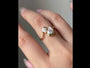 Common :: 1.70TCW Pear Toi Et Moi Half Bezel Engagement Ring video