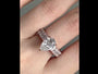 Common :: 4.50TCW Pear and Emerald Lab Grown Diamond Engagement Ring video