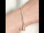 common :: 4 carat emerald lab grown diamond tennis bracelet IGI certified white yellow rose gold 