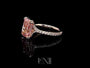 Common :: Cyralis 5.31 carat pink radiant pave lab grown diamond engagement ring IGI certified full ring video fancy pink diamond