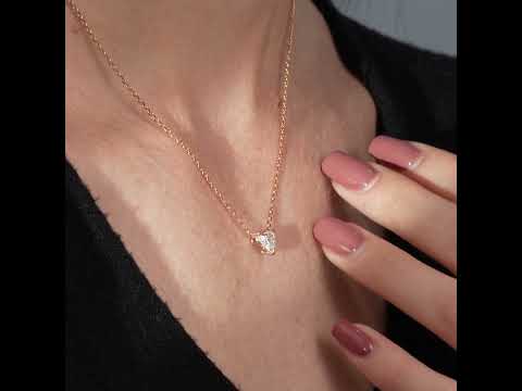 rose :: premium lab grown diamond necklace with timeless elegance
