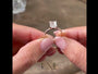 Common :: Velinora radiant pavé lab grown diamond engagement ring sparkle close up IGI certified video