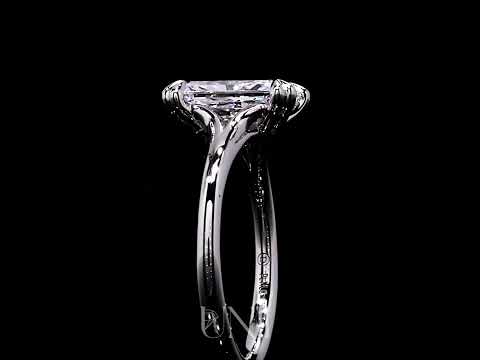 Common :: Haloria 2.1ct IGI certified radiant solitaire lab grown diamond engagement ring by Unii Jewels showcasing brilliant sparkle and elegant solitaire setting video
