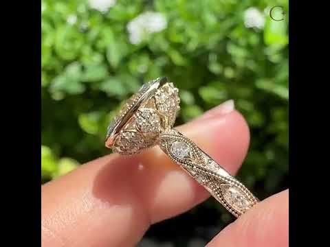 Common :: Unii Jewels 3.30TCW Oval vintage engagement ring video