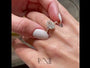Common :: Seranique oval pavé lab grown diamond engagement ring sparkle close up IGI certified video