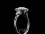 Common :: Genvira 3.29ct IGI certified round three stone lab grown diamond engagement ring by Unii Jewels showcasing brilliant sparkle and elegant prong setting video