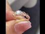 Common :: Video showcase of a 1.40TCW round lab grown diamond nature-inspired engagement ring.