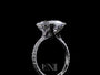 Common :: Nalorex 6.56ct IGI certified oval pave lab grown diamond engagement ring by Unii Jewels showcasing brilliant sparkle and elegant pavé setting video
