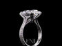 Common :: Ophira 8.30ct IGI certified antique cushion pave lab grown diamond engagement ring by Unii Jewels showcasing brilliant sparkle and elegant pavé setting video
