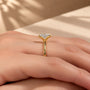 Common :: D VVS1 Princess Cut lab grown diamond engagement ring