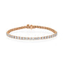 rose :: 5ct luxury lab grown diamond tennis bracelet for women