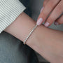 rose :: 5 carat IGI certified lab grown diamond bracelet round cut
