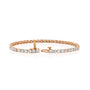 rose :: 5 carat fine jewelry round lab grown diamond bracelet