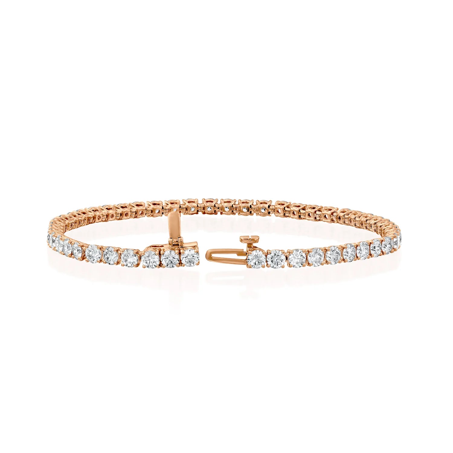 rose :: 5 carat fine jewelry round lab grown diamond bracelet