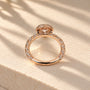 Common :: 2.50TCW vintage engagement ring with 2CT Round center