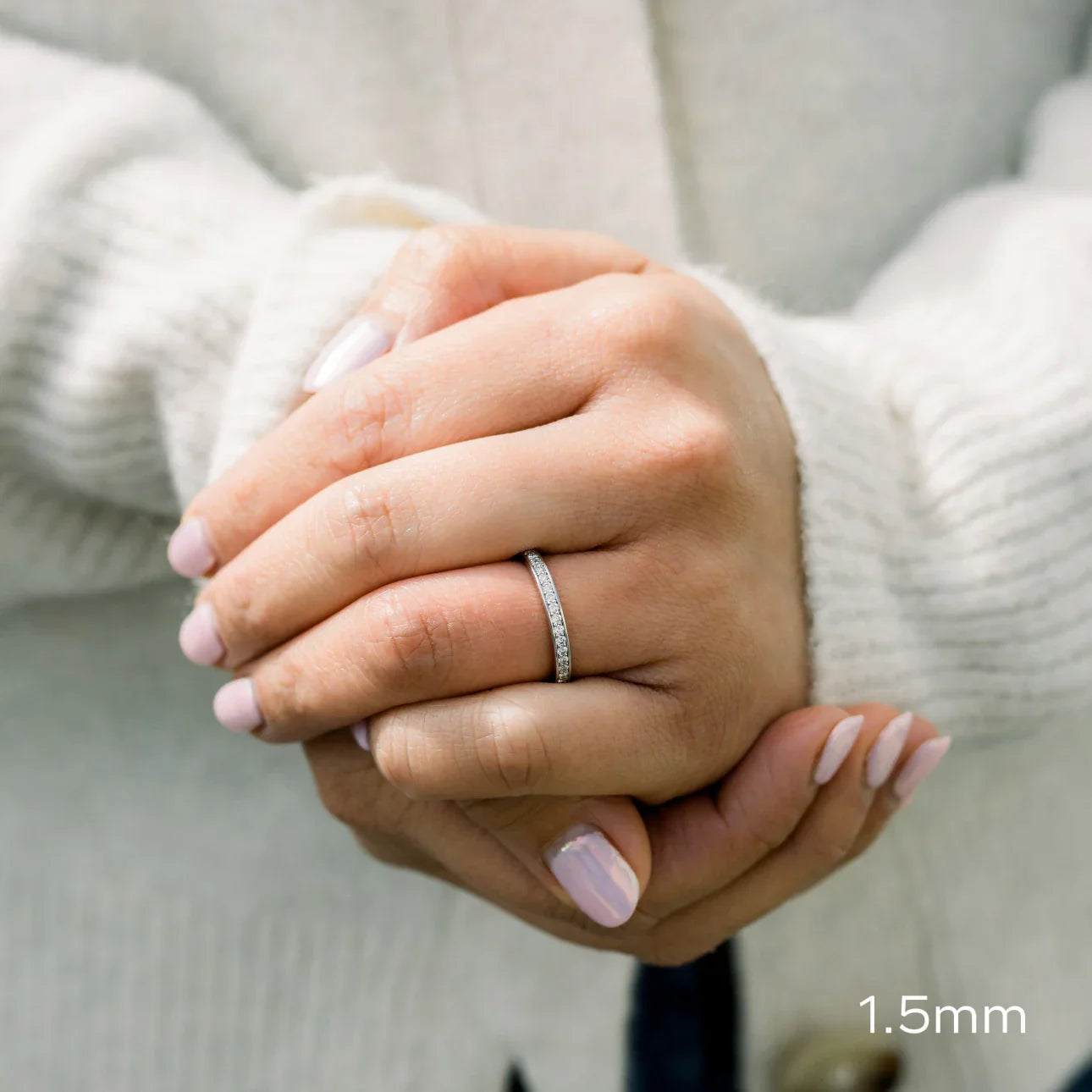 Channel Set Eternity Band, EF Color, VS Clarity, IGI Certified