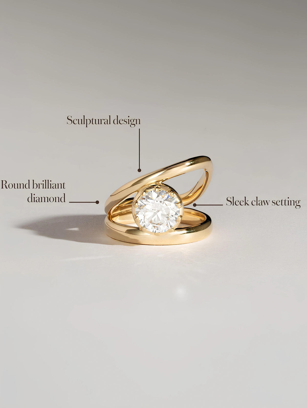 Common :: D color VVS1 Round lab grown diamond engagement ring by Unii Jewels