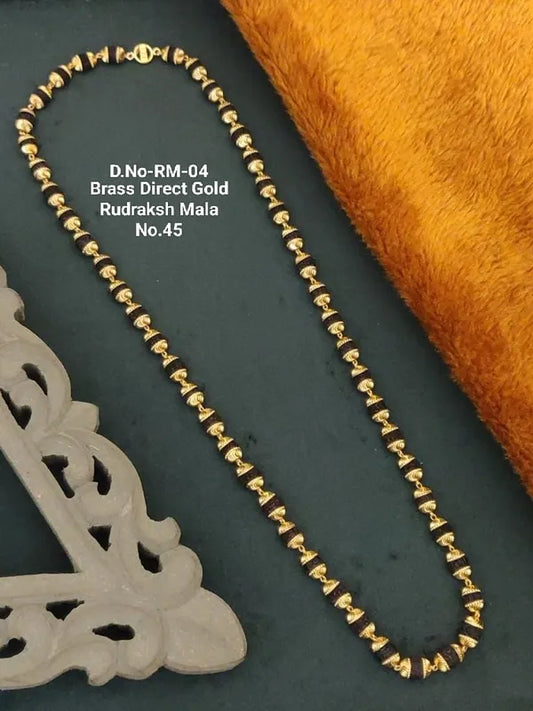 Brass Direct Gold Rudraksh Mala
