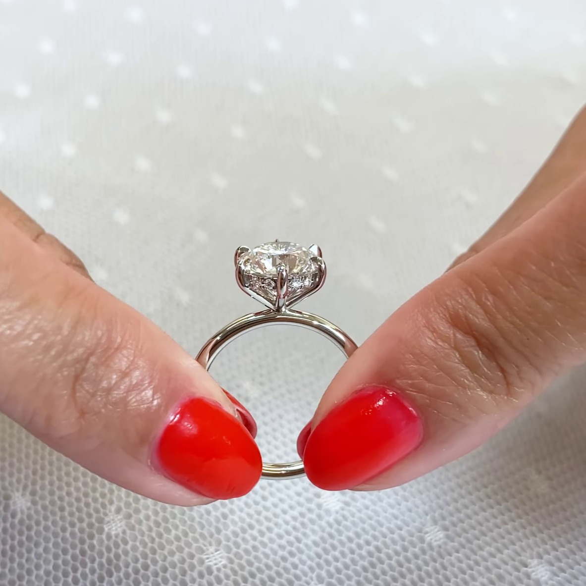 2.60ctw Round Lab Grown Diamond Engagement Ring | IGI Certified | Custom Gold & Platinum