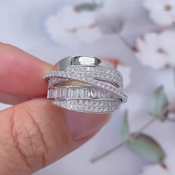 Round & Emerald 2.00tcw Lab Diamond Ring | Unique Dual Shape | D-E-F | VVS–VS